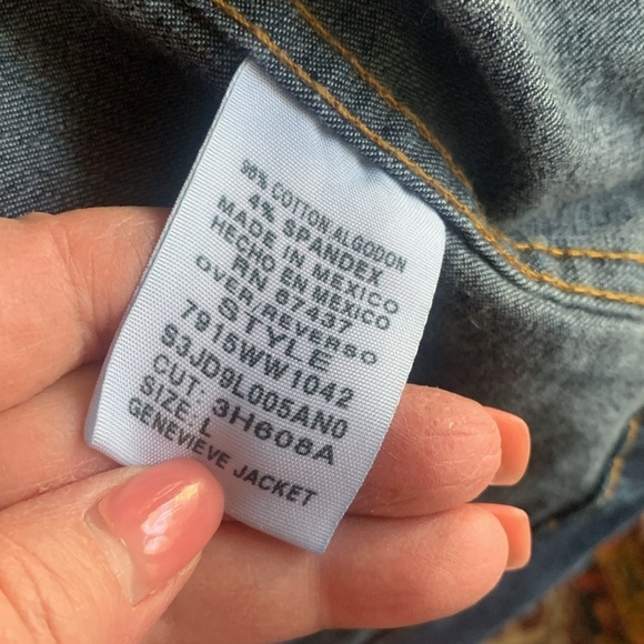 Ralph Lauren Polo Jeans Co. Dark Wash Jean Jacket (Fits Med -Large) 90's Y2k - Picture 9 of 10